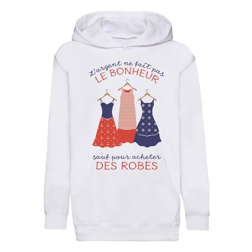 Sweat à capuche enfant au style robe décontractée pour l'école et les sorties