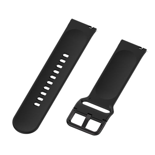 Uhrenarmband Kompatibel mit mobvoi TicWatch GTA Pro X 3 E3 GTX E2 S2,Silikon Kautschuk Uhrenarmband Damen Herren Ersatzarmband Armband Uhren Zubehör (Black, One Size)