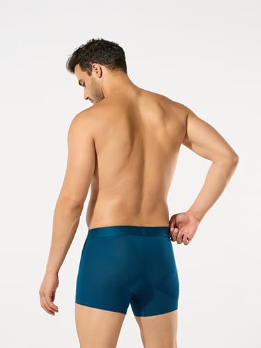 Image of ESSA Men's Ultra-Soft Modal Trunk Underwear | Moisture-Absorption with 4-Way Stretch | Breathable Contour Pouch, Microfiber Waistband with Spandex