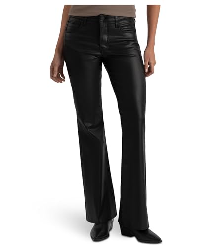 KUT from the Kloth Women's Stella High-Rise Fab Ab Flare with Raw Hem in Black 18 Inseam: 31