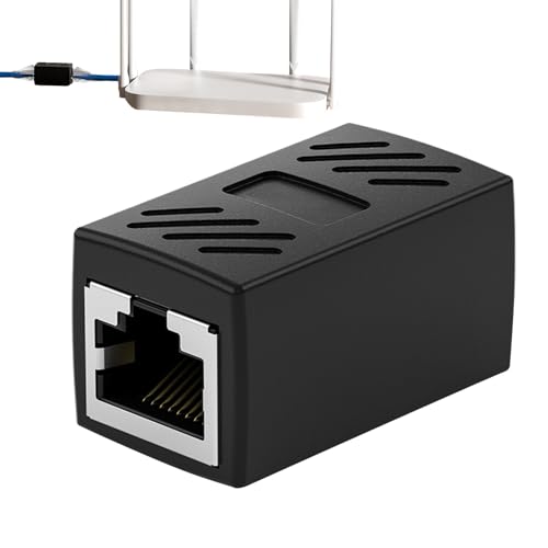 Acoplador de cable Ethernet, extensor de cable de Internet, adaptador de expansión Ethernet | RJ45 accesorios de computadora de larga distancia para monitoreo de garaje para redes domésticas