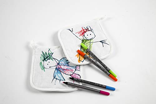 Creatieve textielstiften, lijndikte: 2,3 en 3,6 mm, gesorteerde kleuren, 20 stuks - Image 6