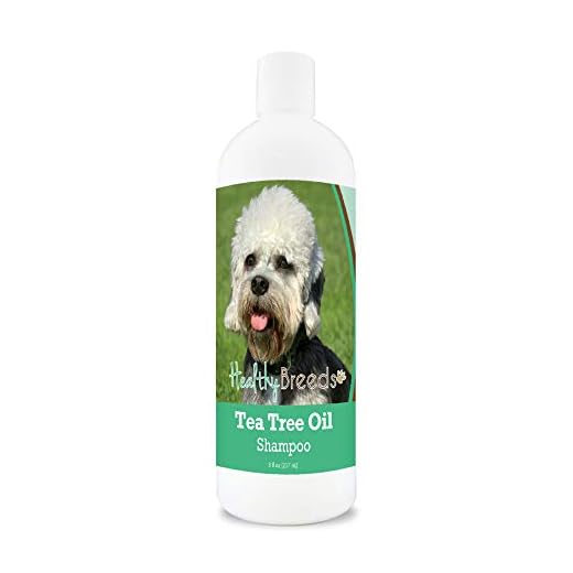 Healthy Breeds Dandie Dinmont Terrier Tea Tree Oil Shampoo – Formulated for Dry, Irritated Skin – Reduce Dandruff – Wintergreen Scent – 8 oz