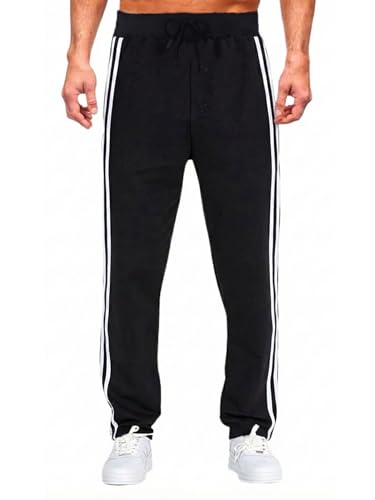 Vicyol S&D Pantalon de Survêtement pour Homme. Pantalon de Survêtement Long et Extensible. Bas de Survêtement avec Cordon de Serrage Réglable et Poches...