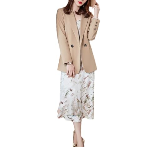 Blazer femme kaki manches longues pour corriger une tenue basique