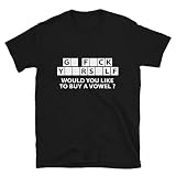 Would You Like to Buy A Vowel Dad Joke Funny T-Shirt Black