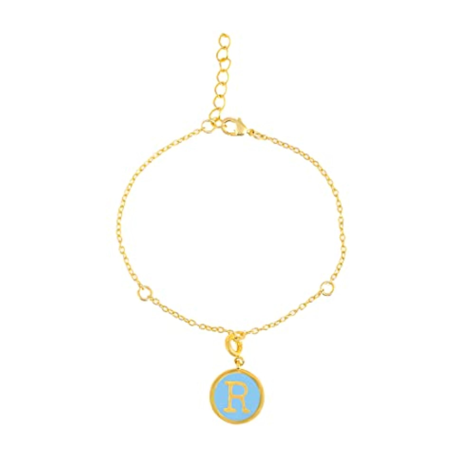 Alphabet R Enamel Charm