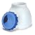 HomeRight C800971.A Super Finish Max HVLP Paint Sprayer, Spray Gun & C900205M Viscosity Paint Consistency Measuring Cup, White & C900097.M Super Finish Max Container and Lid, White and Blue