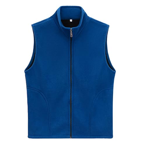 Generisch Chaleco de terciopelo para mujer otoño e invierno chaleco cálido, marine, XXL