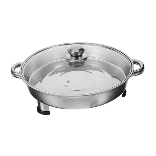 Alipis Plato de Pescado a la Parrilla Bandeja al Vapor Fiesta atender Lámina Horno rustidera Acero Inoxidable planchas de Asar cacerolas de Cocina Plato de merienda Platos de Pasta Silver
