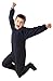 Big Feet Pjs Boys & Girls Junior Navy Fleece Footed Pajamas (Large)