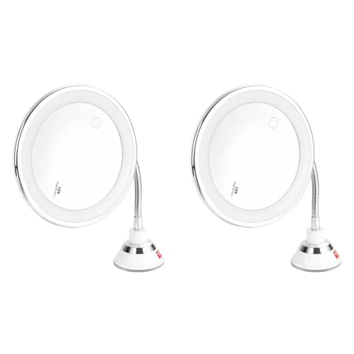 Miroir de maquillage flexible LED pour s'épiler et se maquiller sans effort