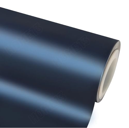 Image of HOME13 Vinyl Matellic Car Wrap Sticker Sheet Roll Air Release Bubble Free Wrap Sticker (12x66 Inches, Blue Metallic)