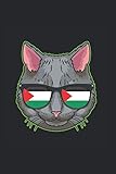  Notebook: Free Palestine Flag Funny Palestinian Gaza Cat Notebook 6x9 Inches 120 dotted pages for notes, drawings, formulas  Organizer writing book planner diary