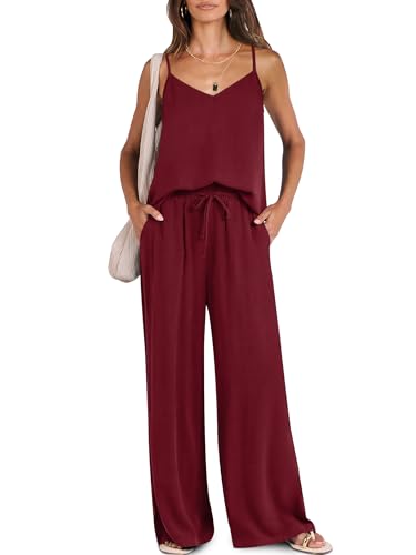 Caracilia 2 Piece Sets for Women Summer, Casual Tank &