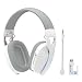 Produktbild ATTACK SHARK L90 Ultraleichtes Kabelloses Gaming-Headset, BT, 2.4G, 3.5mm, RGB Faltbar, 7.1 Surround Sound Over-Ear Kopfhörer mit Abnehmbarem Geräuschunterdrückendem Mikrofon, für PC, Mobil - Weiß