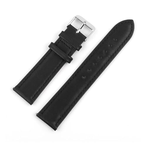 Bracelet montre cuir 20mm EDVTK35 avec boucle robuste en acier inoxydable