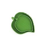 Diseño especial: diseño en forma de hoja, cercano a la naturaleza, que permite que los animales se adapten rápidamente. Las mascotas pequeñas y súper planas pueden entrar y salir de forma segura. También se puede utilizar como decoración o como cuenco de alimentación y bebedero de reptiles en el hogar, tienda de mascotas.