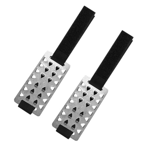 TOBBOMEY - TOBBOMEY Crampons Antidérapants Acier Inoxydable avec Bande pour Chaussures de Randonnée et Escalade sur Neige et Glace Protection Glisse pour Sneakers et Chaussures Urbaines