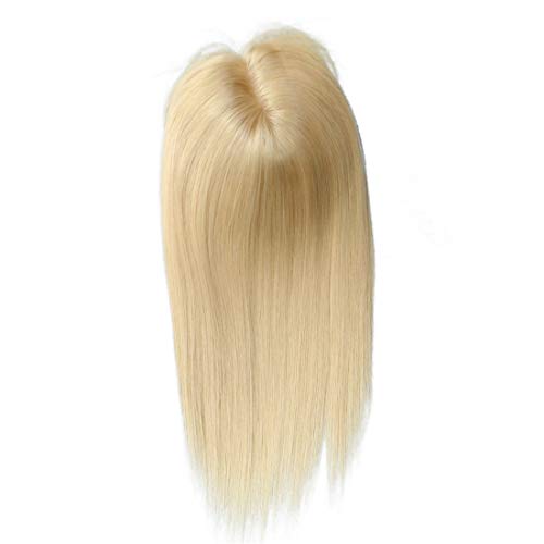 Blond décoloré 613 couronne en soie de cheveux humains pour femme