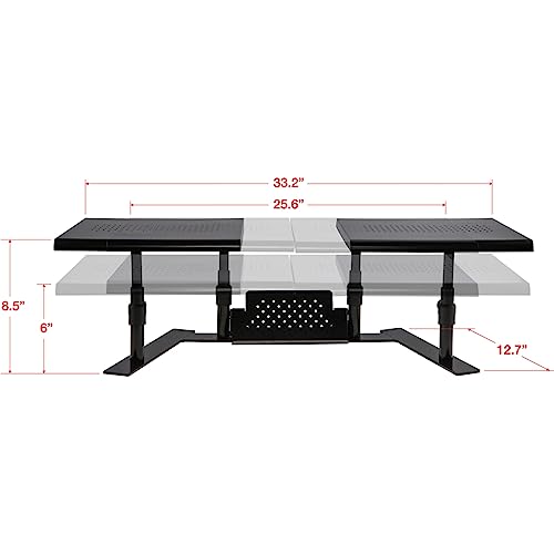 Allsop 31883 Metal Art ErgoTwin Dual Monitor Stand