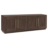 Henn&Hart Tillman Rectangular TV Stand for TV's up to 80' in Alder Brown