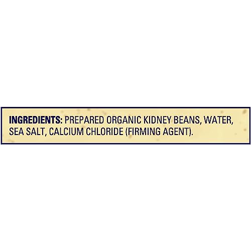 BUSH\'S BEST 15 oz Canned Organic Dark Red Kidney Beans, Source of Plant Based Protein and Fiber, Low Fat, Gluten Free, (Pack of 12)
