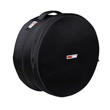 5" x 14" Snare Drum Bag made from Weather-resistant 1000D Nylon with Padded Interi Micro-velvet Lining Padded Carrying Hle Rubber Base YKK Zippers