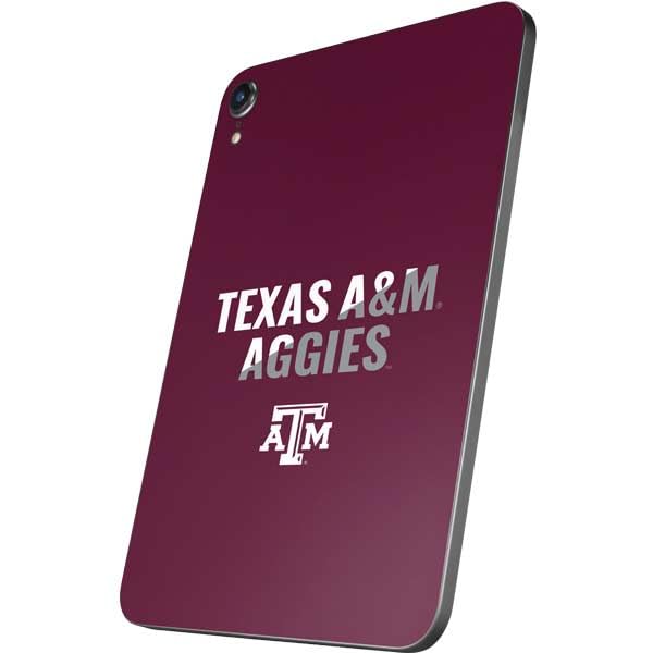 Skinit Decal Tablet Skin Compatible with iPad Mini 7 (2025) - Officially Licensed Texas A&M University Aggies Design
