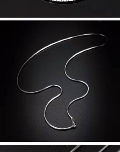 Chaîne d'argent S925 collier de serpent mince cadeau idéal mixte - 6