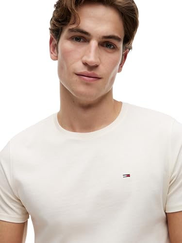 Tommy Jeans Herren T-Shirt Kurzarm TJM Original Slim Fit, Beige (Calico), XXL – Ansicht 3