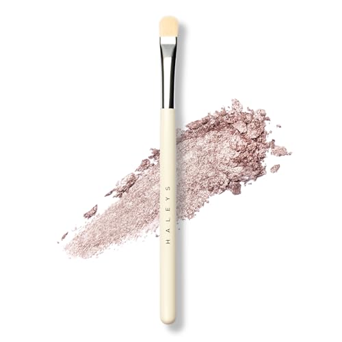 Haleys Flat &amp; Tapered Lid Brush, Eyeshadow Blending, Cream &amp; Powder, Vegan