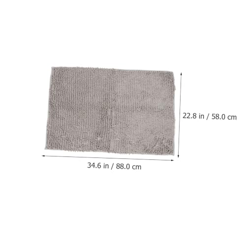 Tapis de porte épais en chenille absorbant et antidérapant beige multi-usages