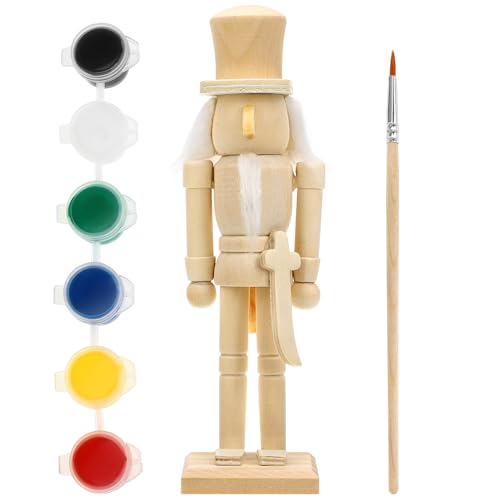 TOYZFRIENDY DIY Holzfigur Unbemalt zum Selberbemalen mit Pinsel und...