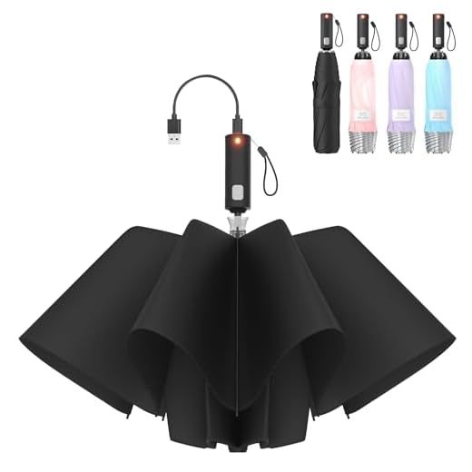 Best inverted folding umbrella RUMBRELLA Smart Electric Umbrella