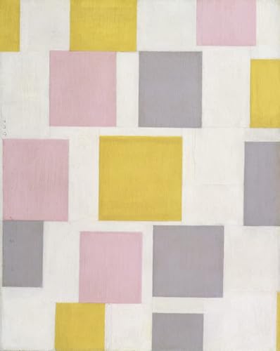 Póster de lienzo de Piet Mondrian para decoración del hogar en dormitorio y salón de 60x90cm