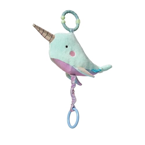 Image of Manhattan Toy Under The Sea Narwhal Baby Teether & Travel Pull Toy