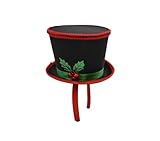 Nicky Bigs Novelties Mini Snowman Top Hat Headband Ugly Sweater Party Christmas Caroler Hats Mistletoe Holly Berries Costume