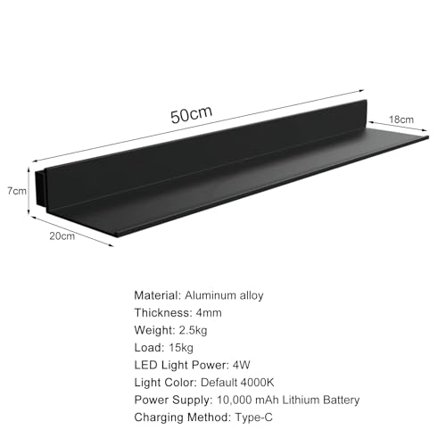 Étagère flottante LED pour optimiser les petits espaces avec un meuble mural - 2