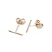 HONEYCAT Skinny Wire Midi Balance Bar 18k Rose Gold Plated Stud Earrings | Made well Minimalist Jewelry