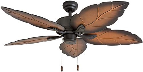 Prominence Home 50759-01 Ocean Crest Ceiling Fan (3 Speed Remote), 52", Mocha, Tropical Bronze #TOP7