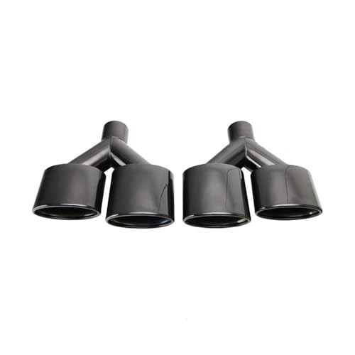 Embouts d'échappement 54mm double silencieux ovale pour modification auto Classe C W204