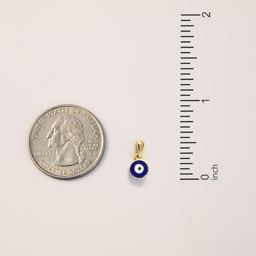 Gelin Evil Eye Charm Pendants in 14K Solid Gold4