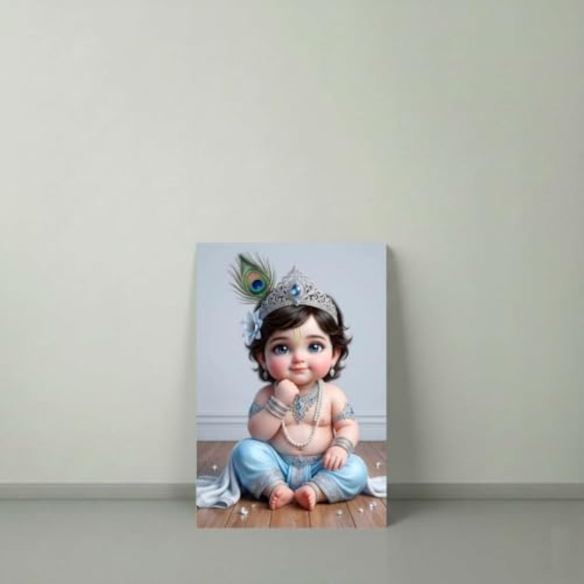 Blue Eyed Baby Krishna Poster