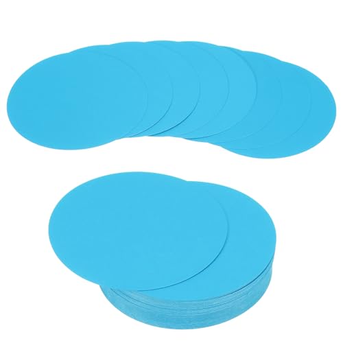Carton circulaire bleu ciel papier épais 5 pouces pour projet DIY et sous-verre rond