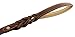 Kingston Leather Braided Dog Leash with Leather Padded Handle