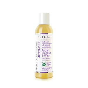 Alteya Organic jabón líquido limpiador facial y lavado 150ml – lavanda pura – con certificado orgánico USDA, jabón biodegradable – producto natural puro– hidrata y balancea todo tipo de piel