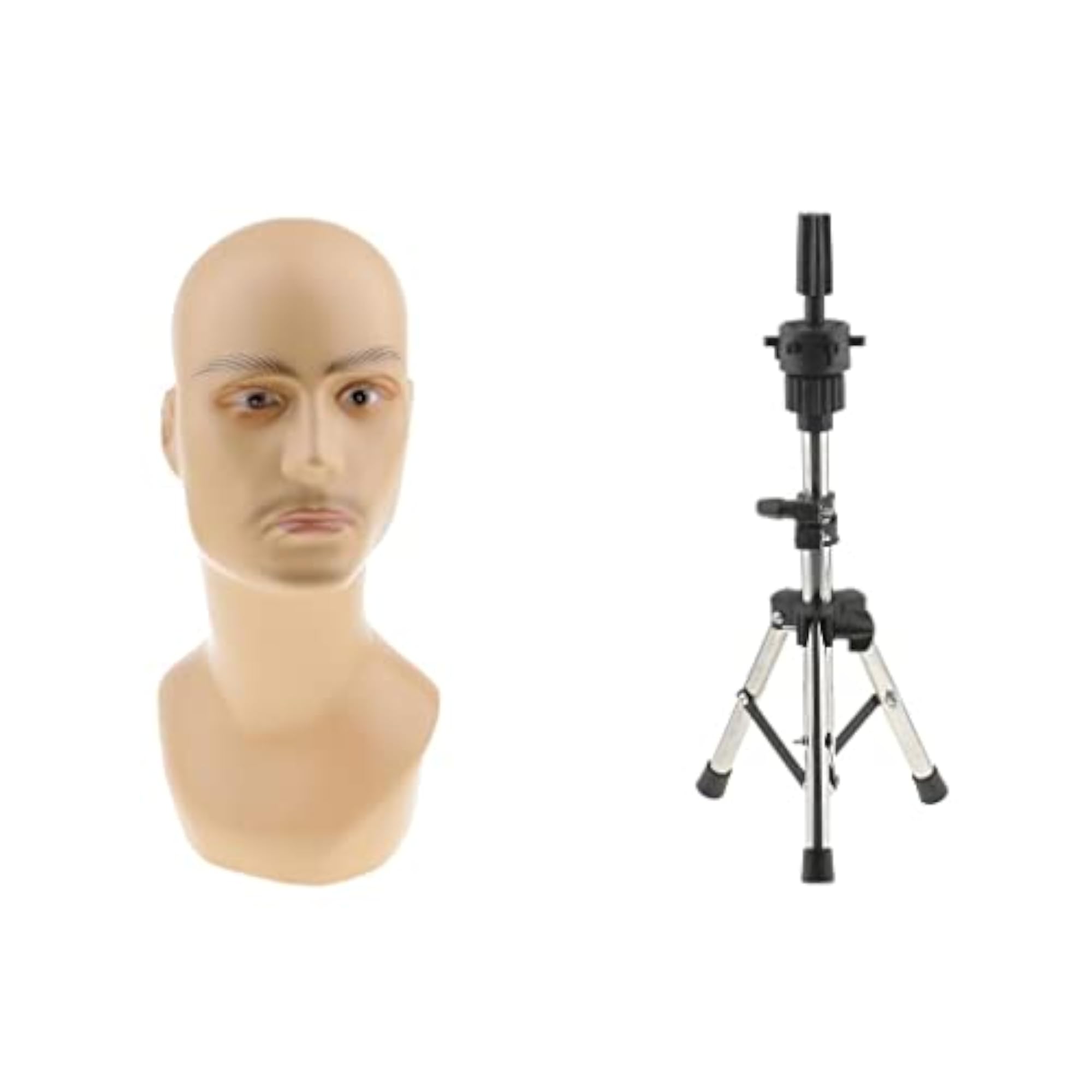 Male Mannequin Head Display Holder for Salon