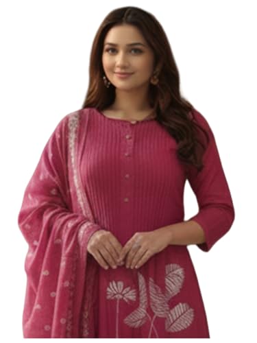 Kurta Anarkali long et fluide rose en viscose pour le bureau et les loisirs décontractés