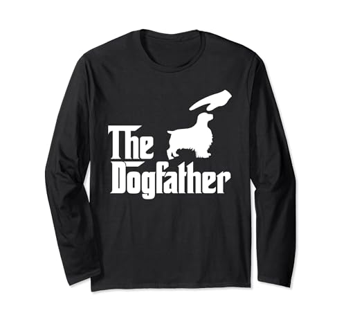 English Springer Spaniel Dog Dad The DogFather Funny Dogs Maglia a Manica